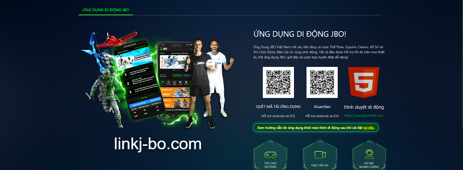 Hướng dẫn tải và cài đặt JBO App mobile